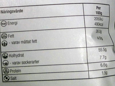 VASTKUST SOURCREAM ONION CHIPS 180G