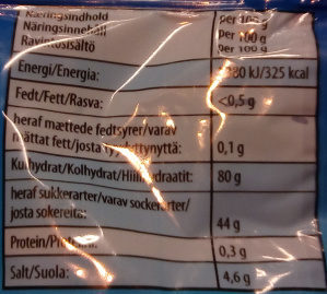 HARIBO LAKRITSNAPPAR 80G