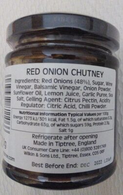 TIPTREE RED ONION CHUTNEY 220G