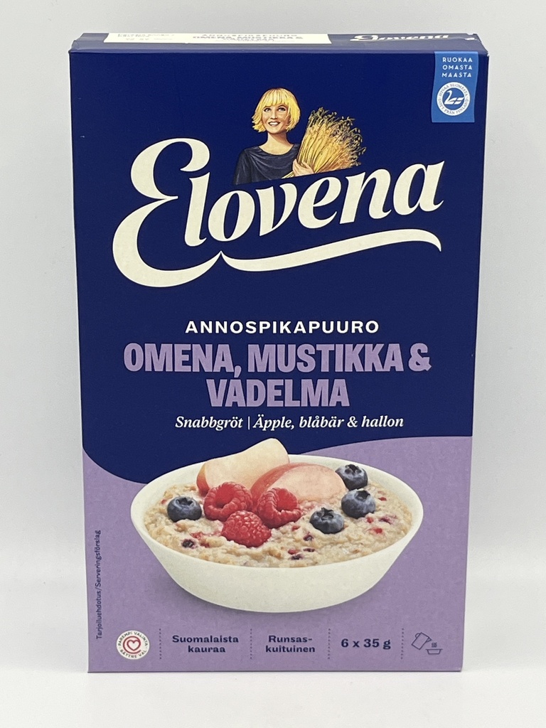 ELOVENA APPLE BLUEBERRY RASBERRY 210G
