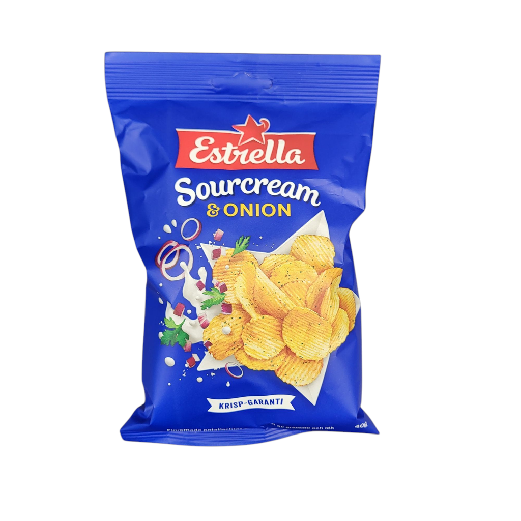 ESTRELLA SOURCREAM ONION CHIPS 40G