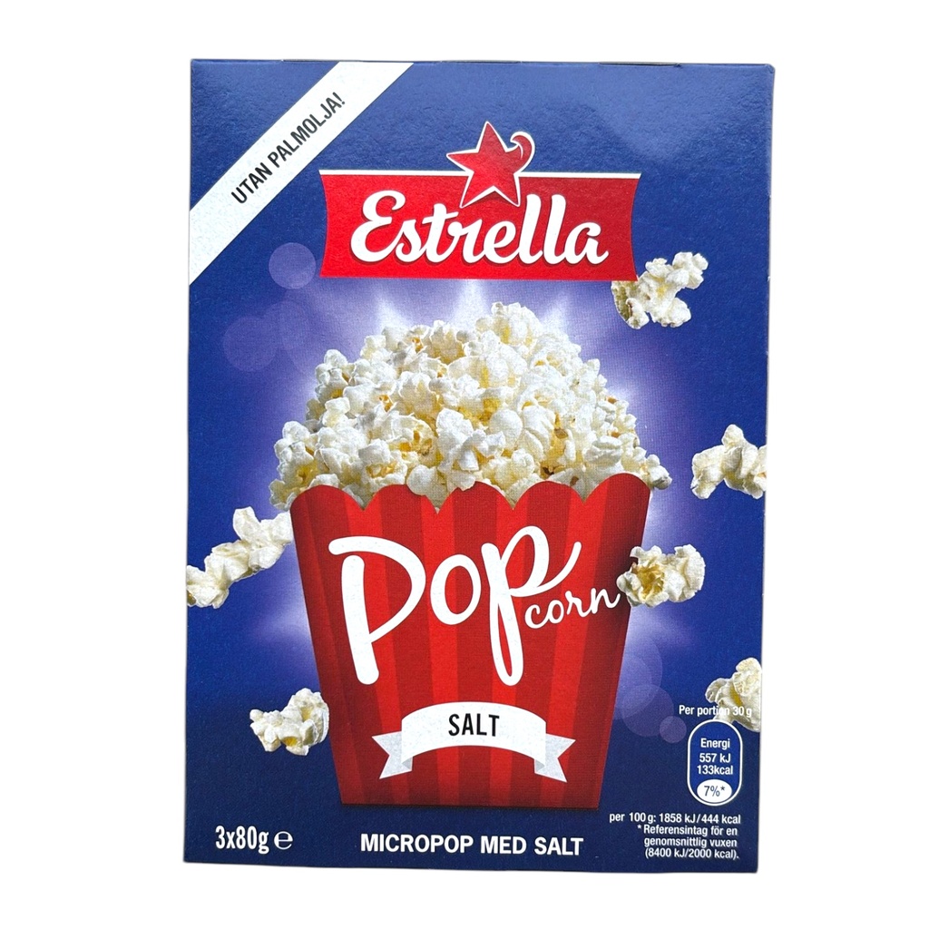 ESTRELLA MICROPOP SALT 3X80G