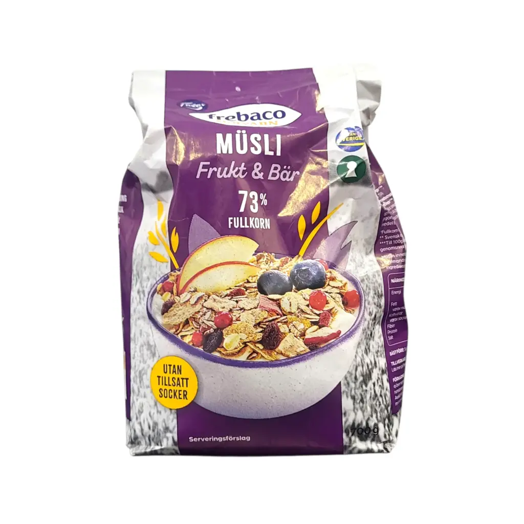 FREBACO MUSLI BAR FRUKT 700G