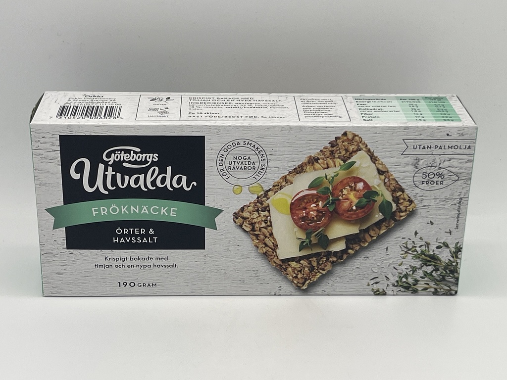GOTEBORG FROKNACKE ORTER HAVSALT 190G