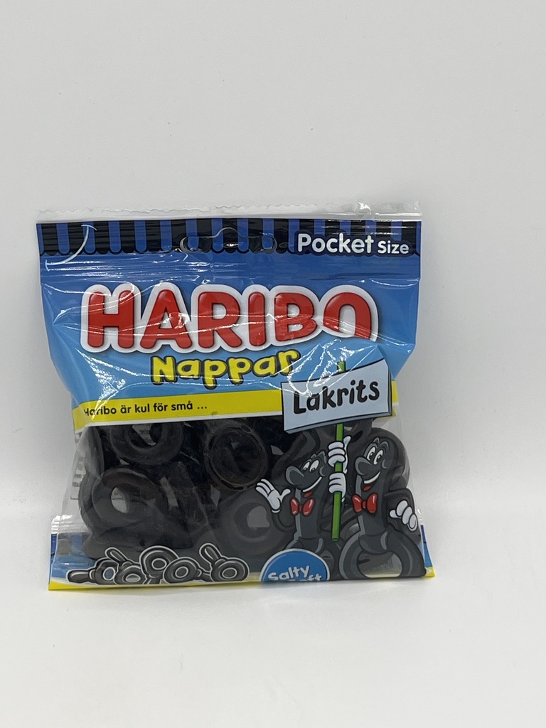 HARIBO LAKRITSNAPPAR 80G