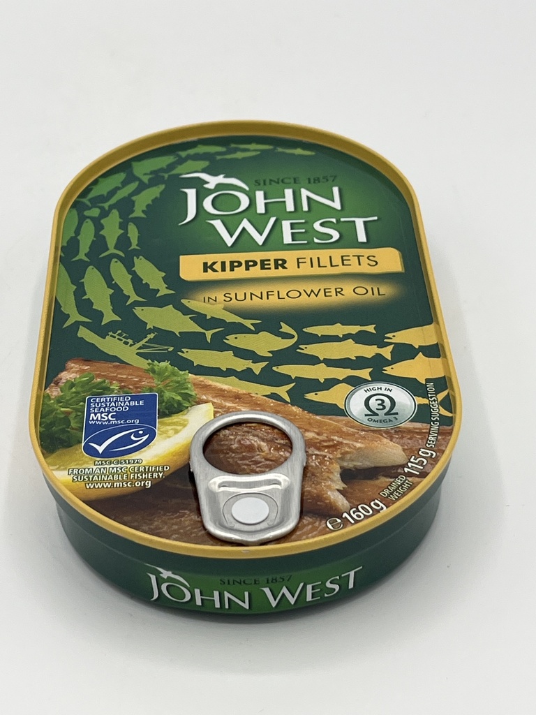 JOHN WEST KIPPER FILLET 160G