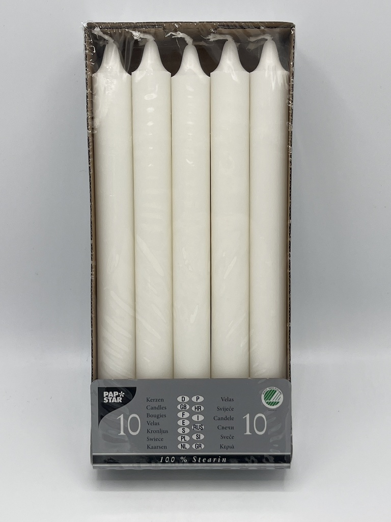 KRONLJUS VIT 24CM 10PCS