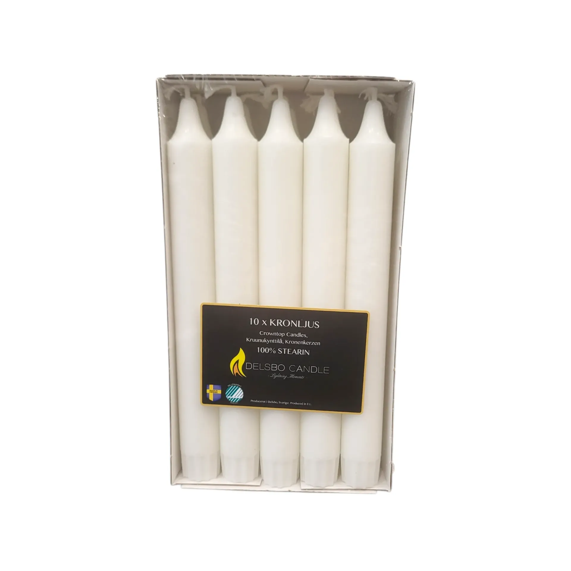KRONLJUS VIT 24CM 10PCS