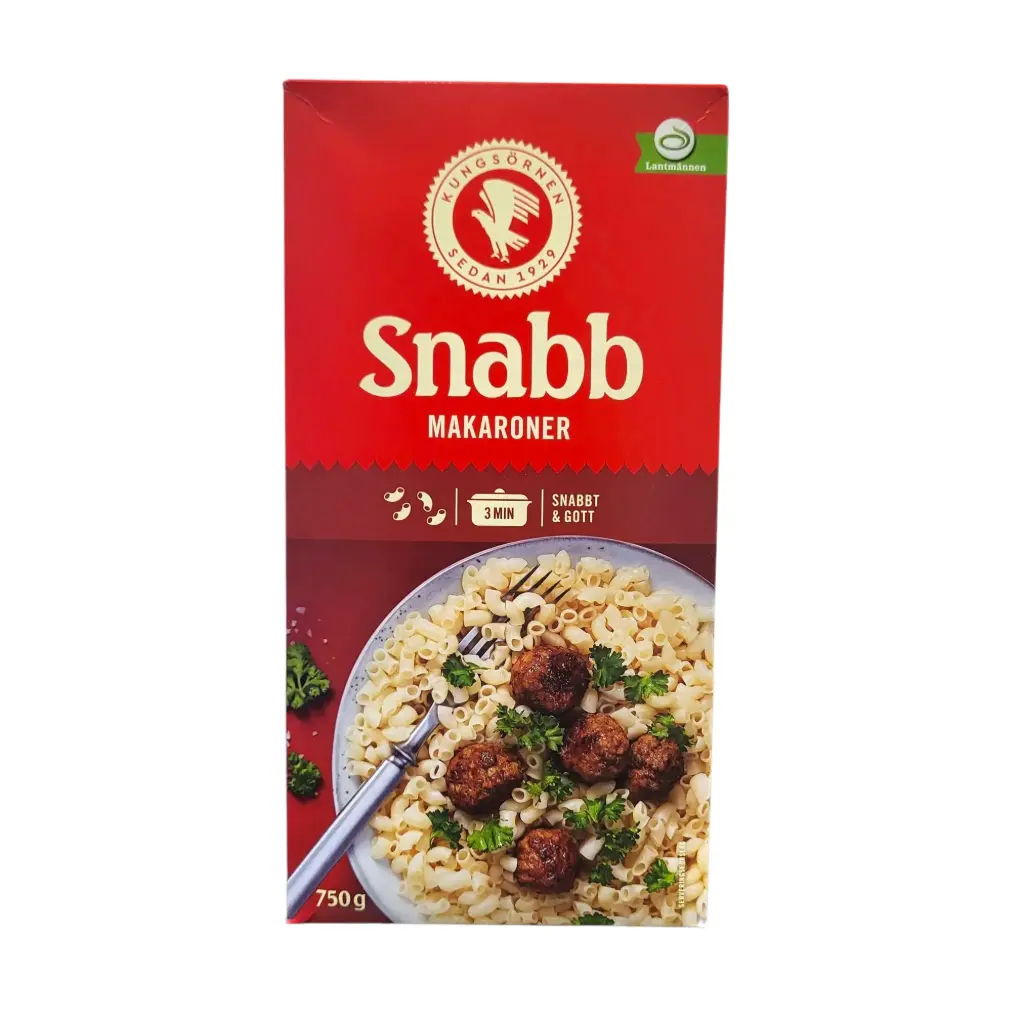 KUNGS SNABBMAKARONER 750G