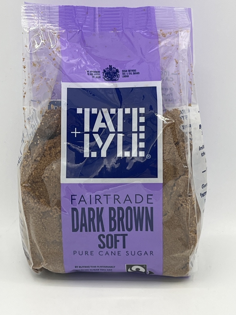 TATE+LYLE DARK BROWN SOFT SUGAR 500G