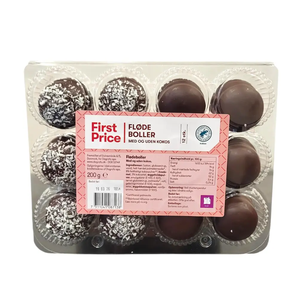 FIRSTPRICE FLODEBOLLER 12PK 200G