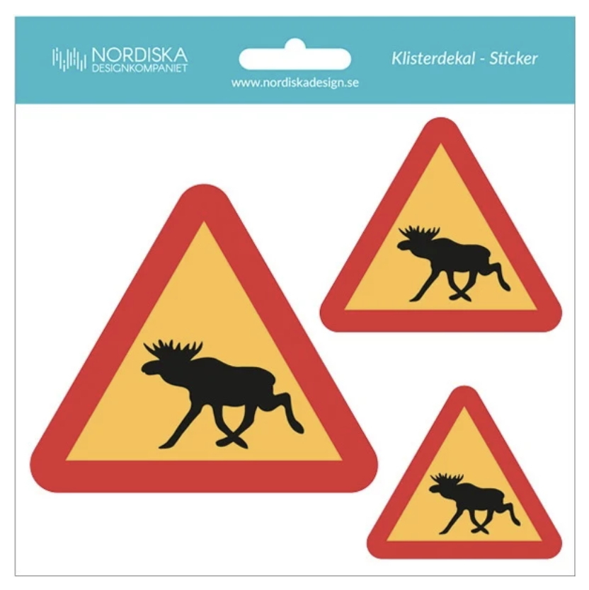 Dekalark Älgvarning 16x16cm (25-p) 14125