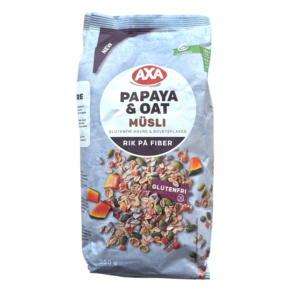 AXA MUSLI PAPAYA OAT GLUTENFREE 350G