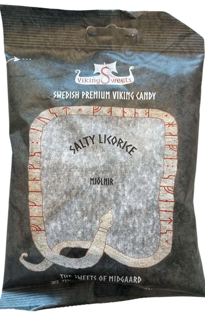VIKING SWEETS SALTY LICORICE 120G