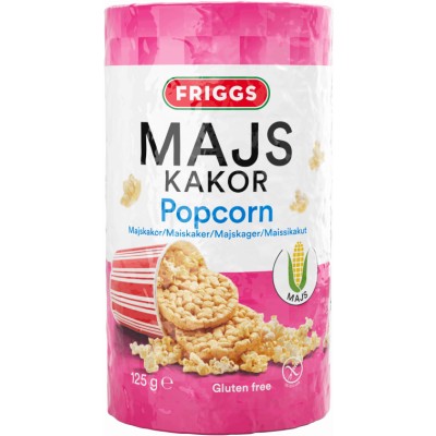 FRIGGS MAJSKAKOR POPCORN 125G