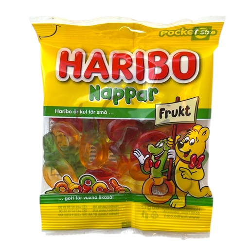 HARIBO FRUKTNAPPAR 80G