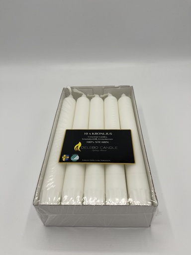 KRONLJUS VIT 20CM 10PCS