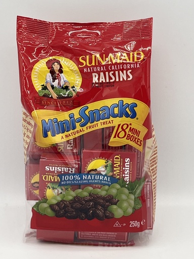 SUN MAID MINI RAISINS 18 PACK