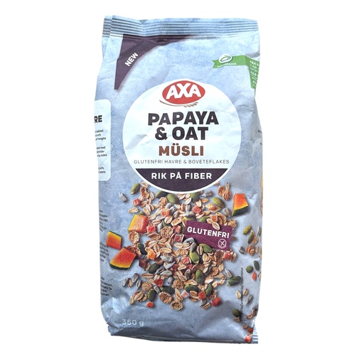AXA MUSLI PAPAYA OAT GLUTENFREE 350G
