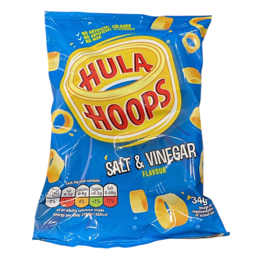 HULA HOOPS SALT VINEGAR 43G